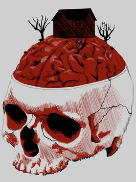 Braindead, 2021, 12x9"