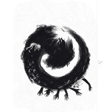 Just Drown, 2022, 12x12&quot;