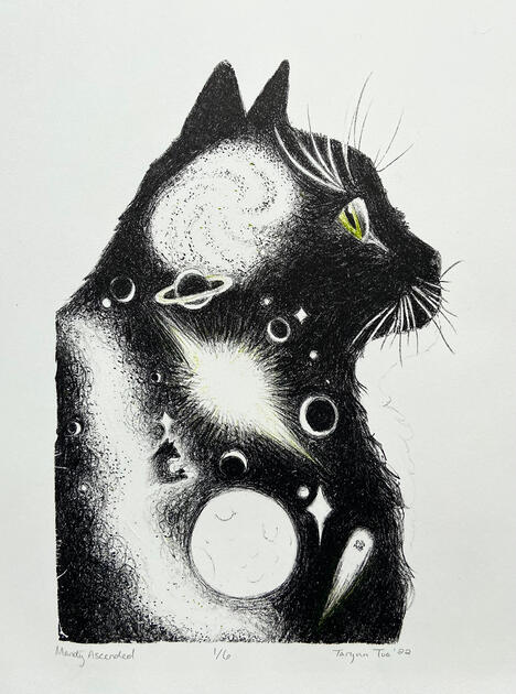 Mandy, Lithograph, 2022, 14x11"