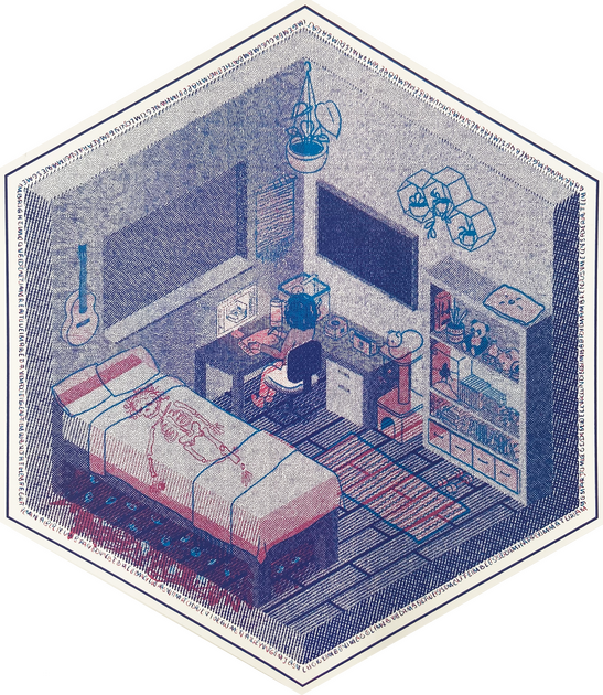 Bed Rot (Night), Screen Print, 2023