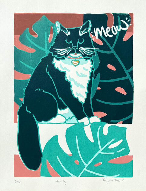 Mandy, Screen print, 2018, 14x11"