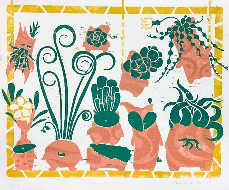 Koroks, Relief, 2019, 14x11"